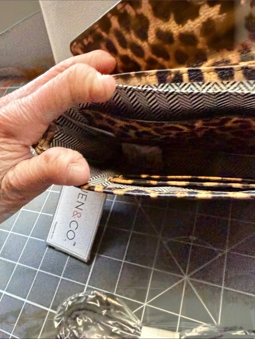 Leopard Print Satchel Crossbody - Brown Leopard